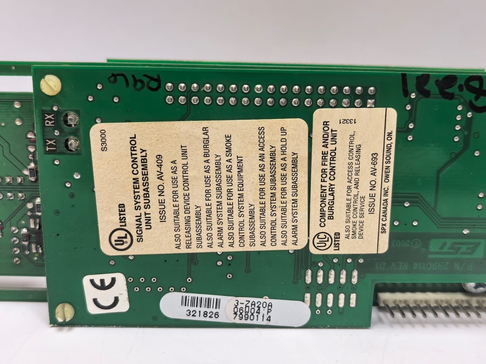 Edwards 140251 EST EDWARDS 3-ZA20A AUDIO AMPLIFIER MODULE FIRE ALARM 140251 REV.07 5