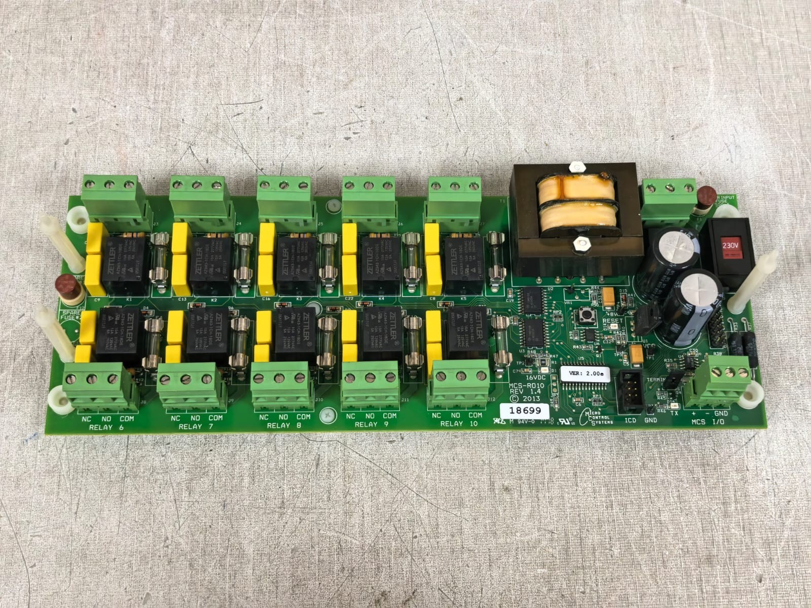 MCS MCS-R010 REV 1.4 MICRO CONTROL SYSTEMS MCS-R010 REV 1.4 CIRCUIT BOARD 2