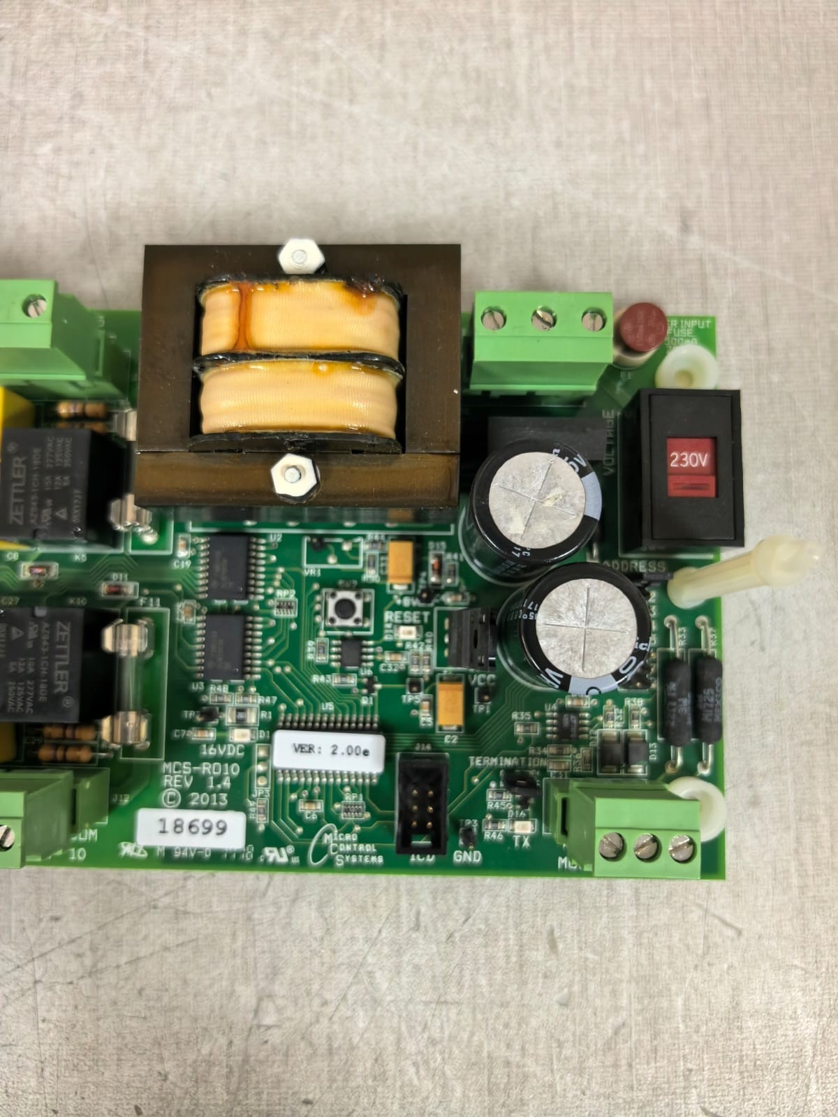MCS MCS-R010 REV 1.4 MICRO CONTROL SYSTEMS MCS-R010 REV 1.4 CIRCUIT BOARD 9