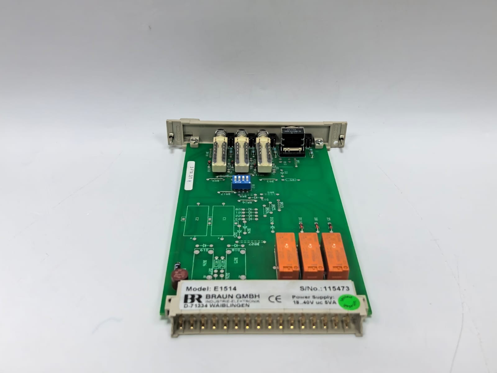 BRAUN E1514 BRAUN E1514 SIGNAL SELECTION INTRUSION TEST CONTROL MODULE 6