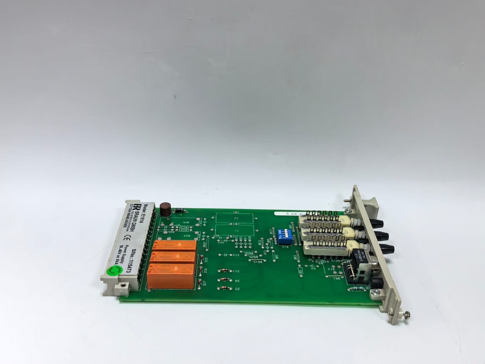 BRAUN E1514 BRAUN E1514 SIGNAL SELECTION INTRUSION TEST CONTROL MODULE 7
