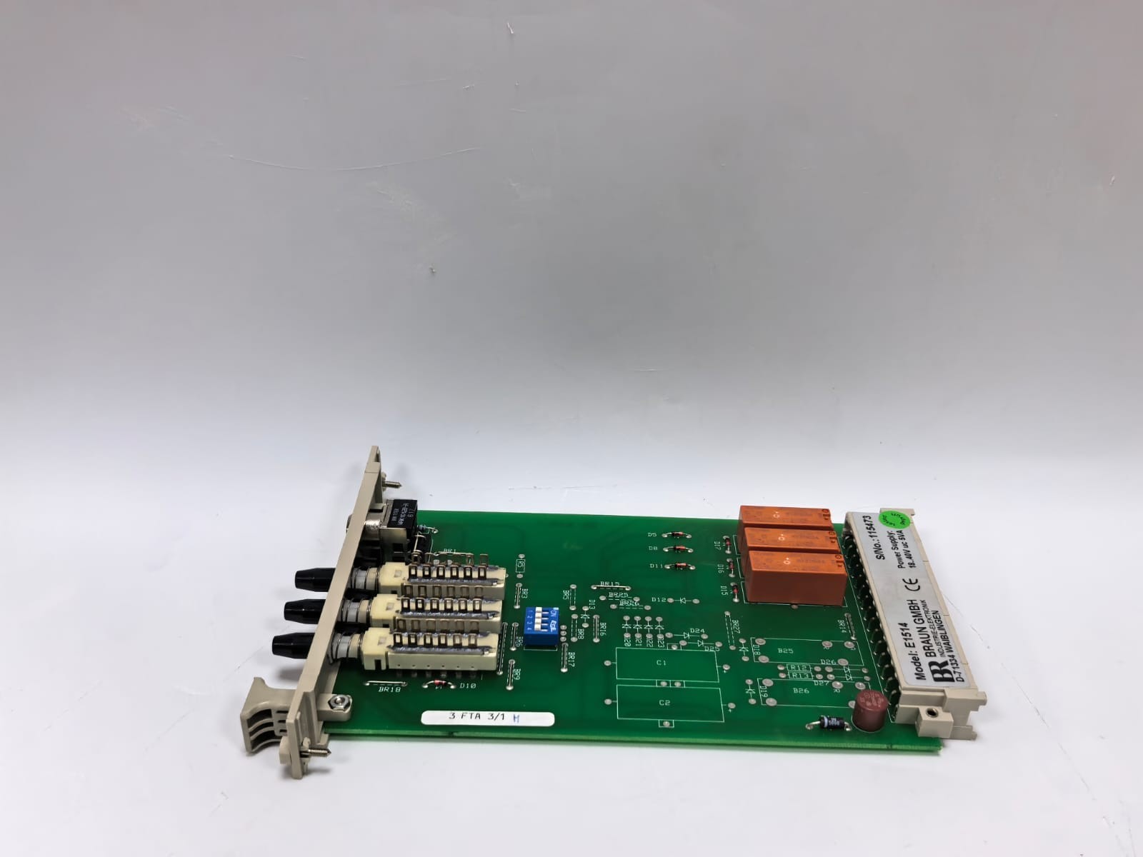 BRAUN E1514 BRAUN E1514 SIGNAL SELECTION INTRUSION TEST CONTROL MODULE 8