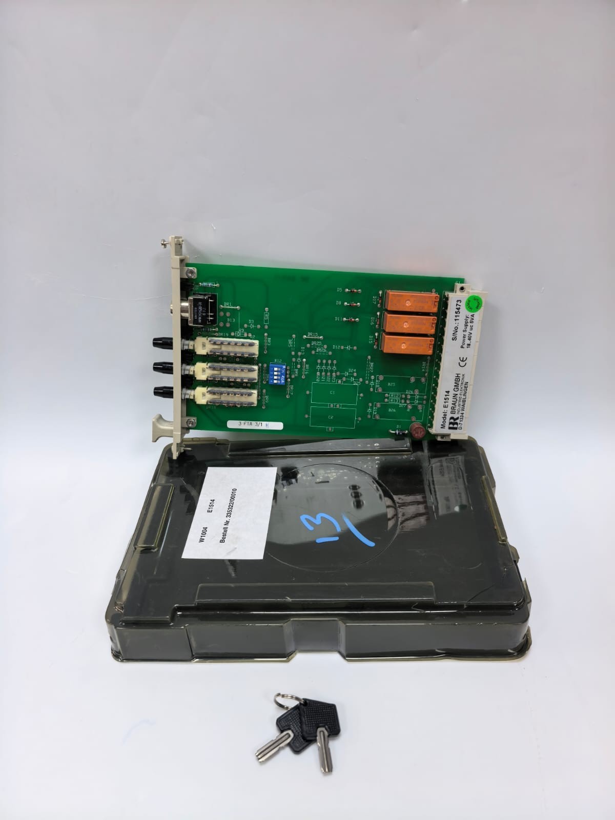 BRAUN E1514 SIGNAL SELECTION INTRUSION TEST CONTROL MODULE