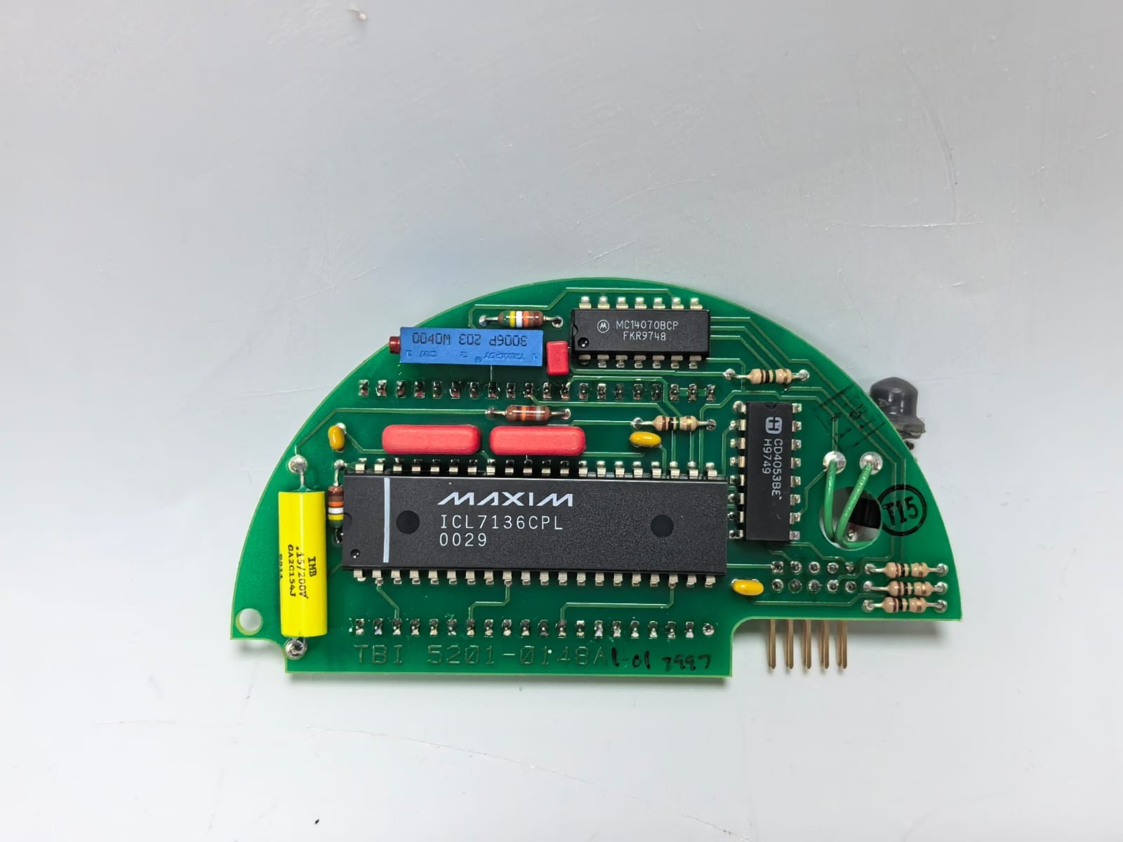 TBI 5201-0148 TBI 5201-0148 LCD DIGITAL PANEL METER DISPLAY PCB ASSEMBLY 7