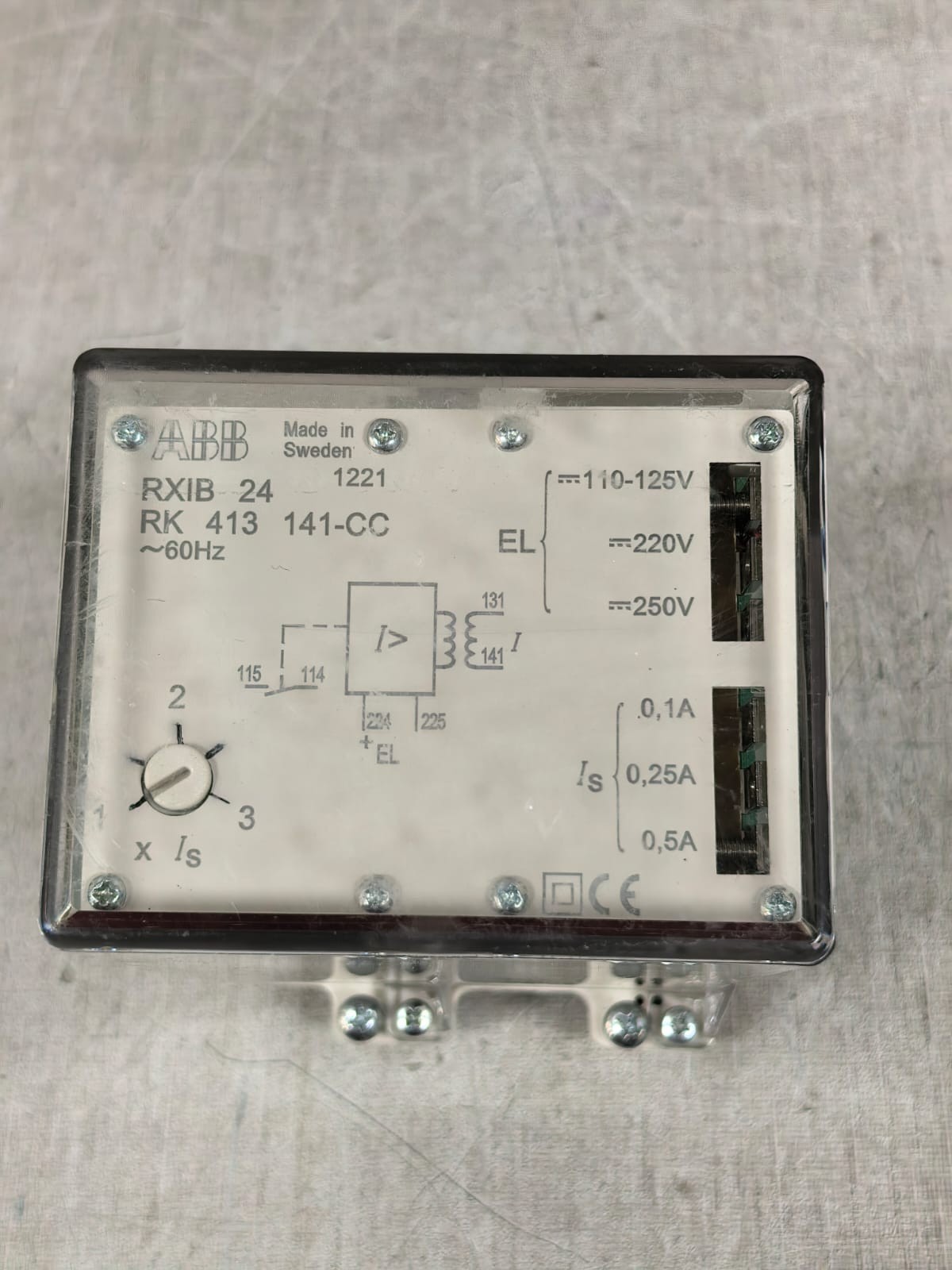 ABB RXIB 24 RK 413 141-CC ABB RXIB 24 RK 413 141-CC RELAY 60HZ 2