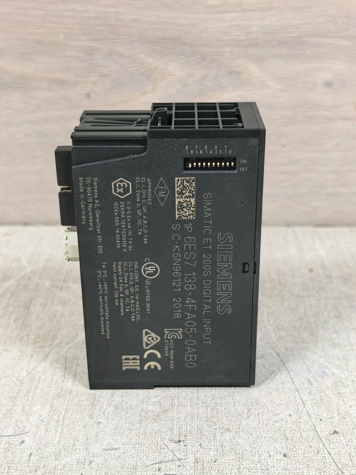 Siemens 6ES7 138-4FA05-0AB0 SIEMENS SIMATIC ET 200S 6ES7 138-4FA05-0AB0 DIGITAL INPUT 6