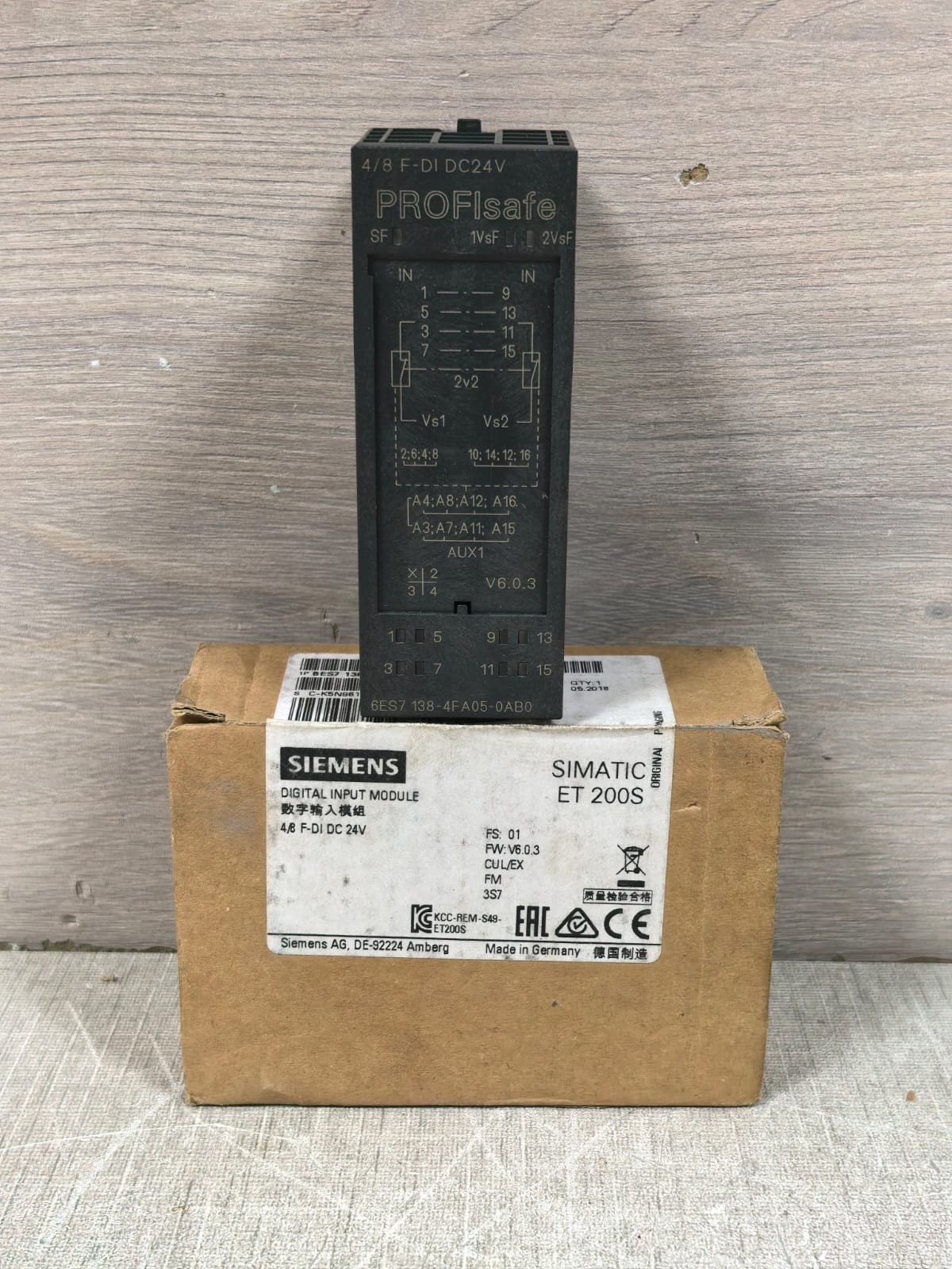 Siemens 6ES7 138-4FA05-0AB0 SIEMENS SIMATIC ET 200S 6ES7 138-4FA05-0AB0 DIGITAL INPUT 1