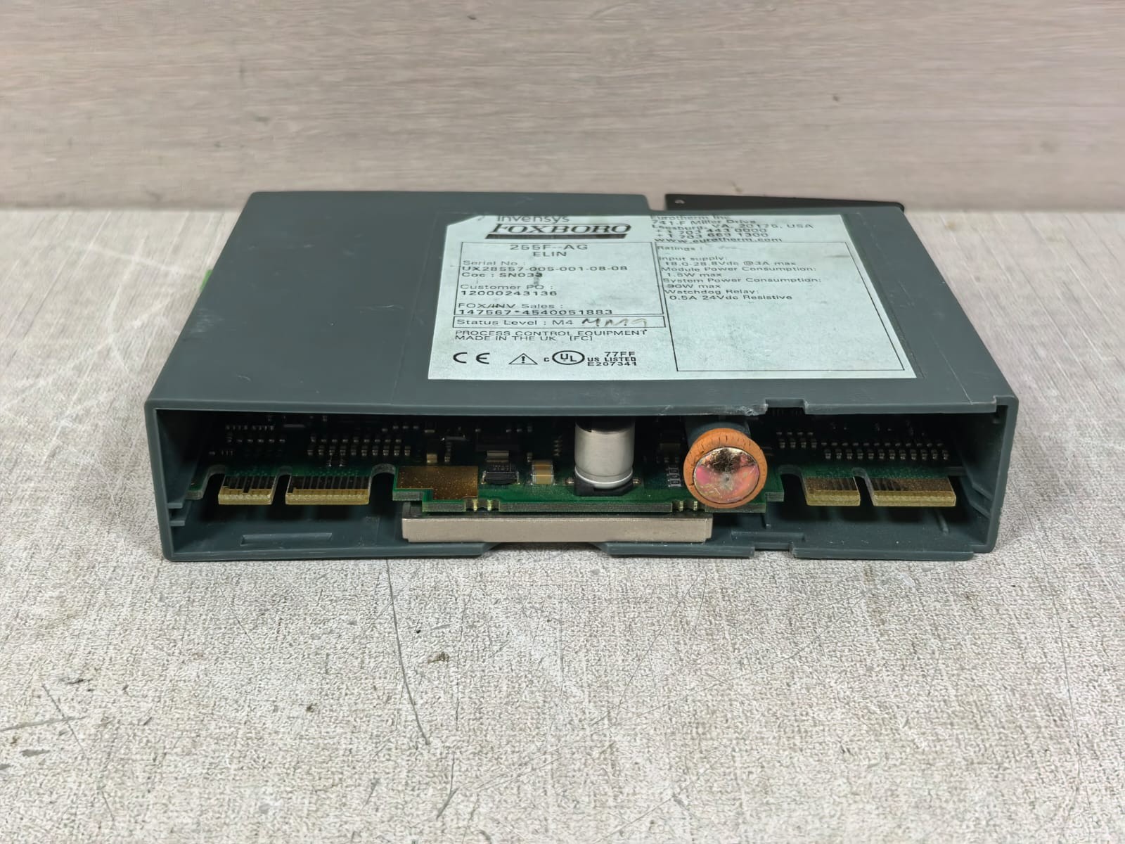 FOXBORO INVENSYS 255F-AG ELIN T2550 FOXBORO INVENSYS 255F-AG ELIN T2550 CONTROLLER 6