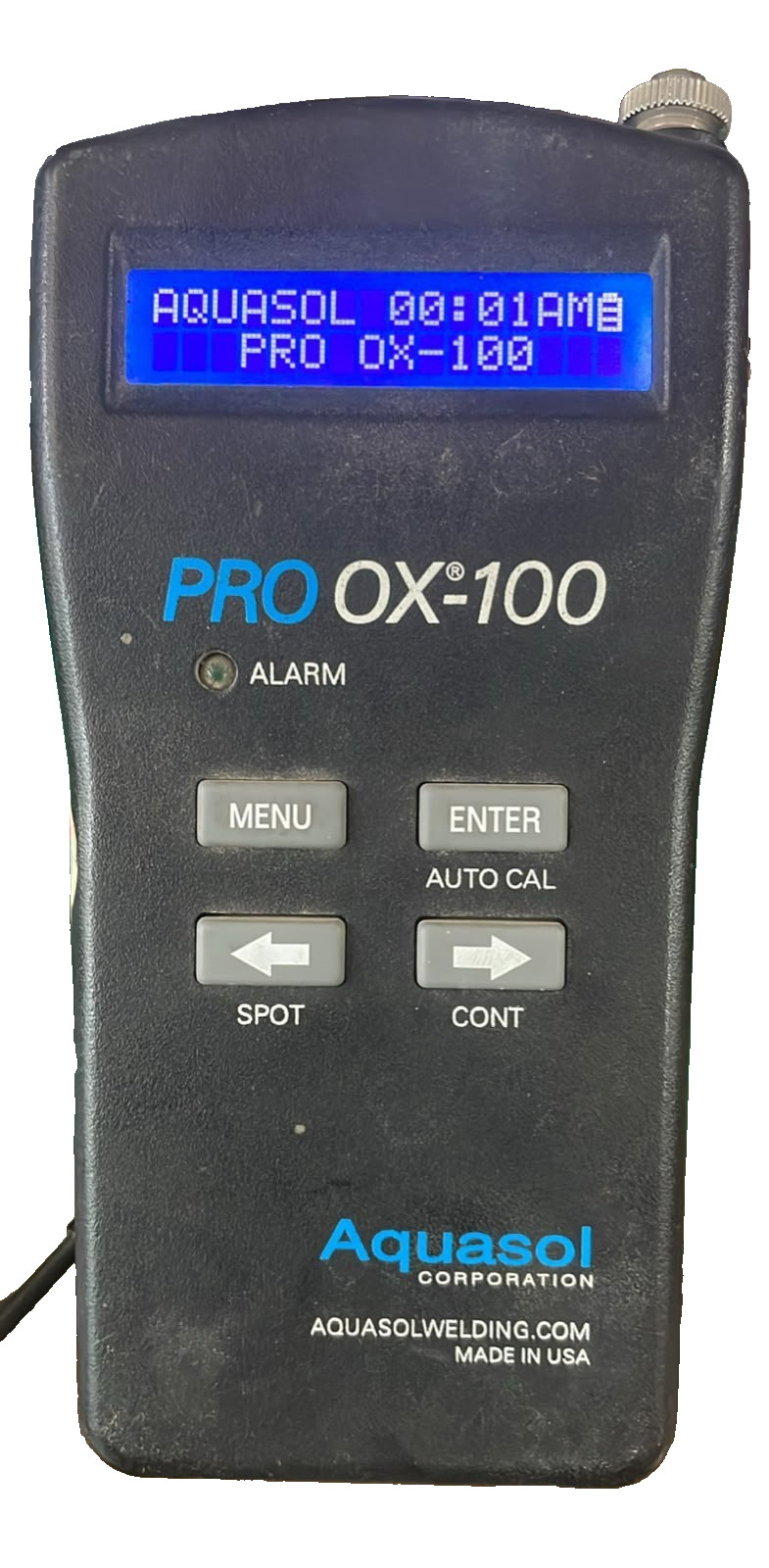 AQUASOL PRO OX-100 AQUASOL PRO OX-100 PROGRAMMABLE DIGITAL WELDING OXYGEN PURGE MONITOR & ALARM 1