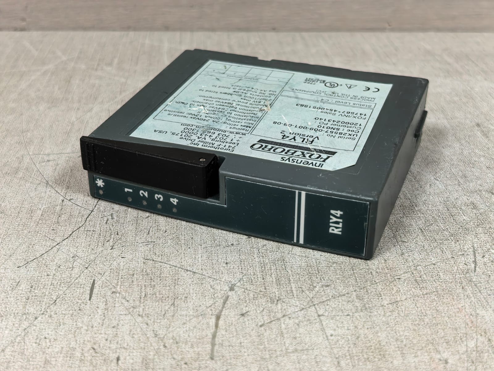 INVENSYS FOXBORO RLY4 VERSION 2 INVENSYS FOXBORO RLY4 VERSION 2 MODULE 3