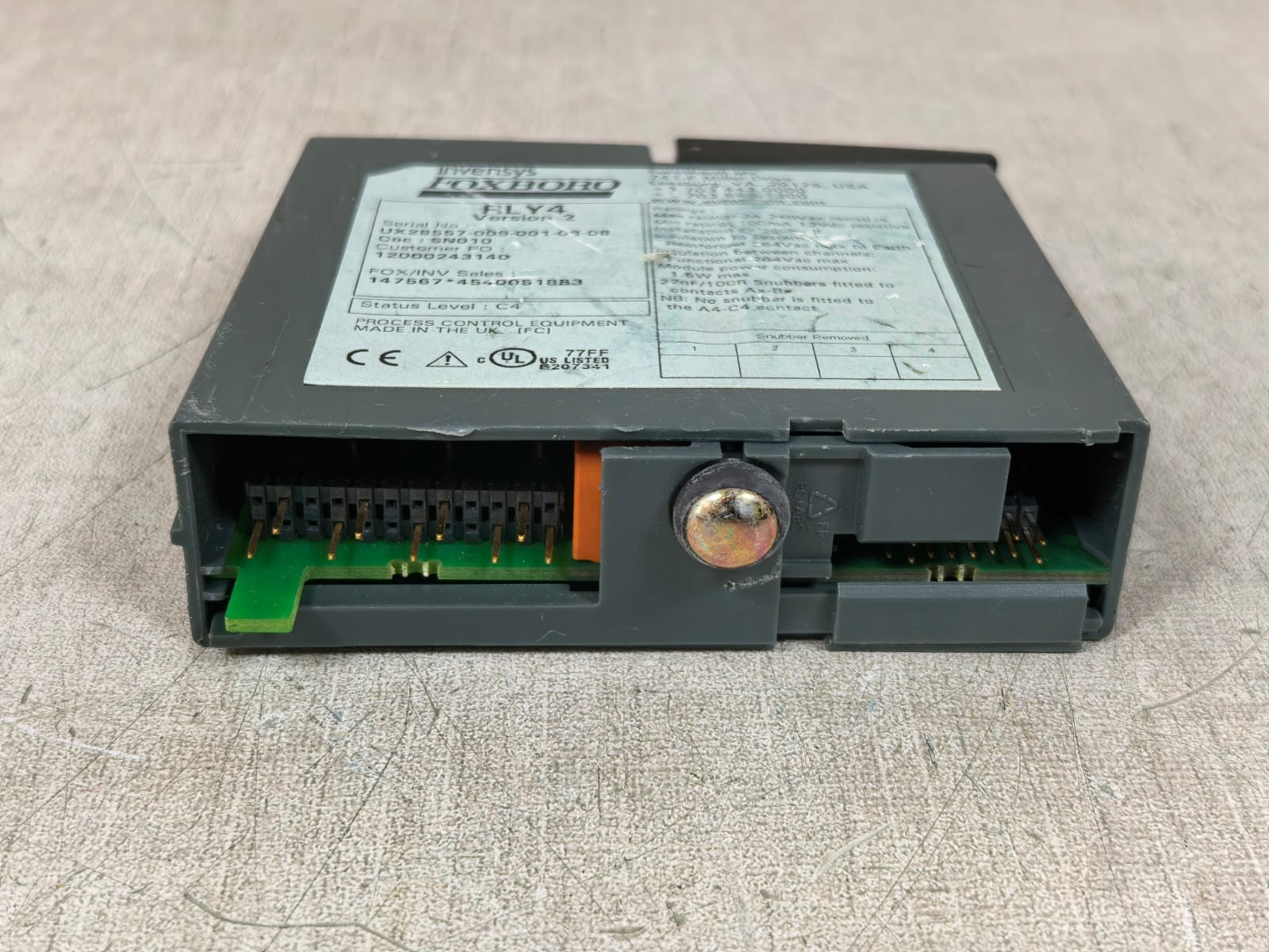 INVENSYS FOXBORO RLY4 VERSION 2 INVENSYS FOXBORO RLY4 VERSION 2 MODULE 7
