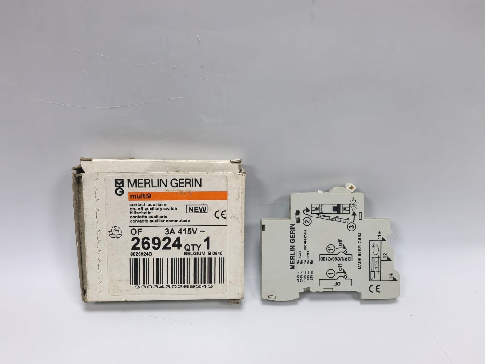 MERLIN GERIN 26924 MULTI9 CONTACT AUXILIARY SWITCH PCS