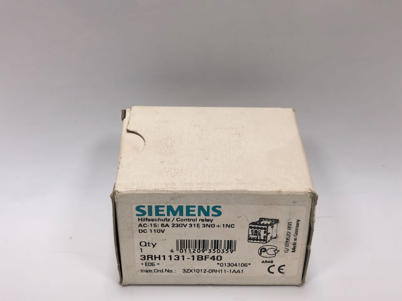 Siemens 3RH1131-1BF40 SIEMENS 3RH1131-1BF40 CONTACTOR RELAY 10