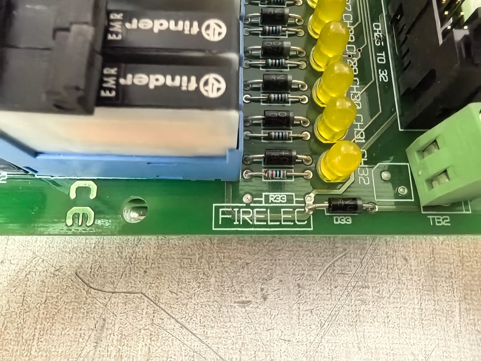 FIRELEC 1F10387 / 1F10389 REV FC FIRELEC INT-DO32-R-F-ST-STD 1F10502 REV CA INDUSTRIAL INTERFACE BOARD 8