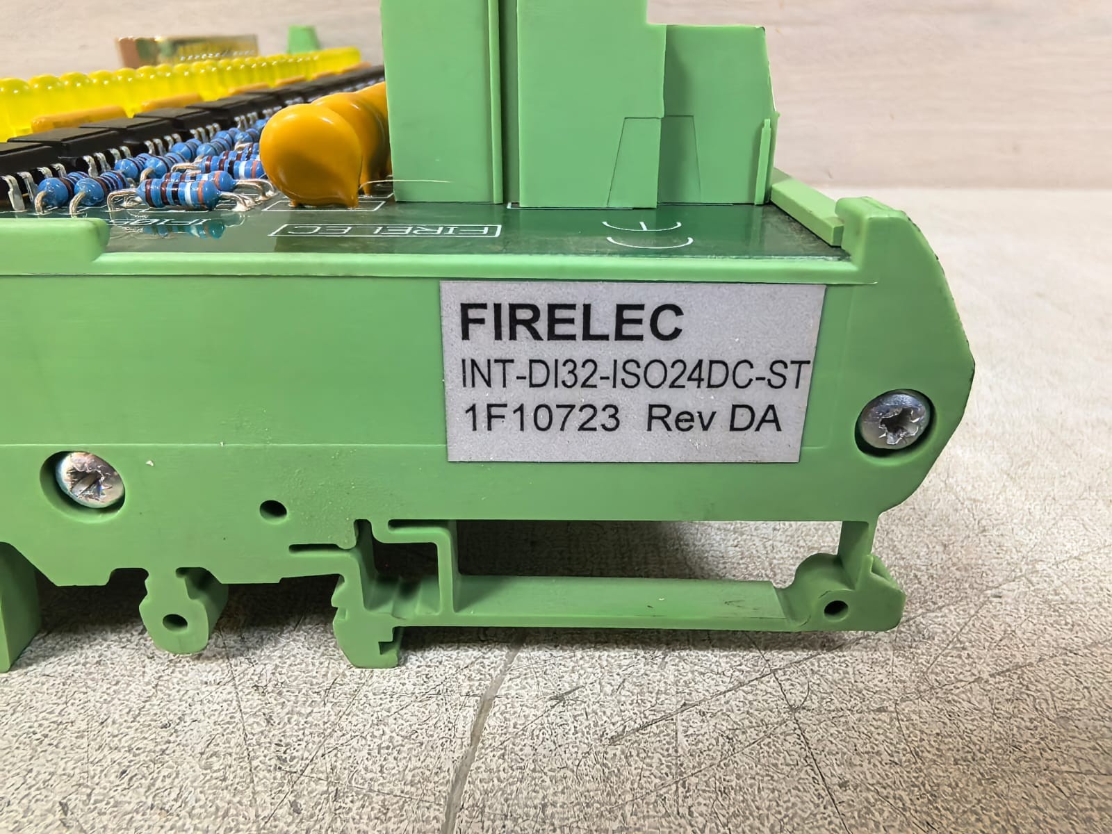 FIRELEC INT-DI32-ISO24DC-ST 1F10723 REV DA FIRELEC INT-DI32-ISO24DC-ST 1F10723 REV DA INDUSTRIAL INTERFACE BOARD 5