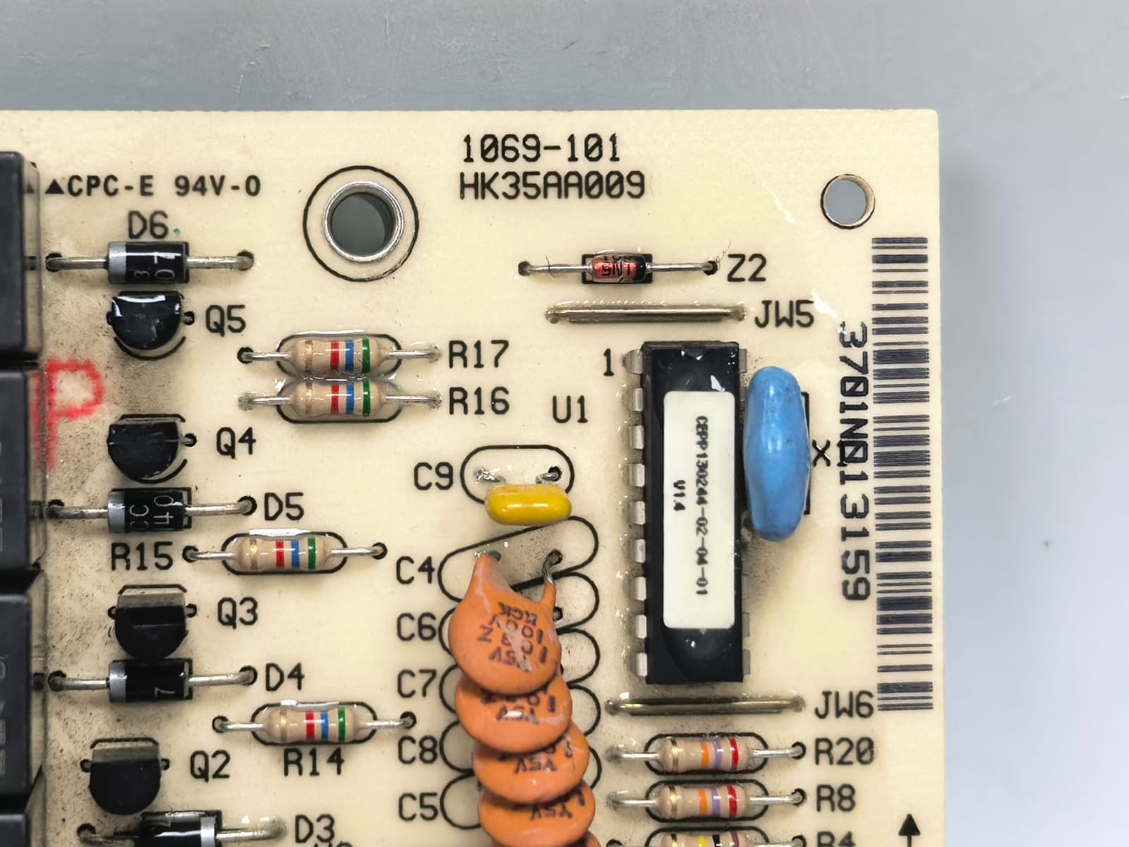 Carrier HK35AA009 1069-101 CARRIER HK35AA009 1069-101 MULTI-FUNCTION SEQUENCE TIMER HVAC CONTROL BOARD 3