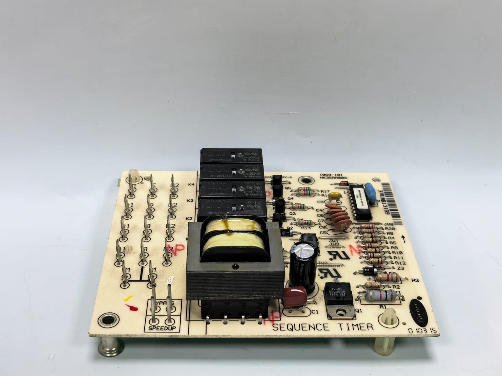 Carrier HK35AA009 1069-101 CARRIER HK35AA009 1069-101 MULTI-FUNCTION SEQUENCE TIMER HVAC CONTROL BOARD 7