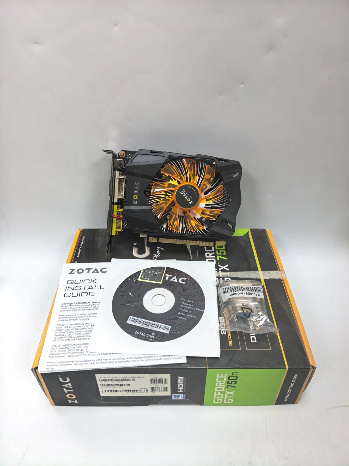 ZOTAC GEFORCE GTX750 TI 2GB 128BIT DDR5 GRAPHIC CARD 299-1N288-110Z8