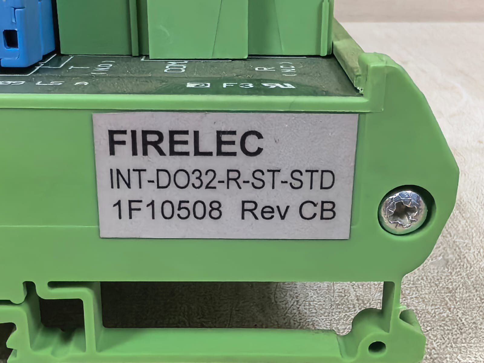 FIRELEC INT-DO32-R-ST-STD 1F10508 REV CB FIRELEC INT-DO32-R-ST-STD 1F10508 REV CB INDUSTRIAL INTERFACE BOARD 7