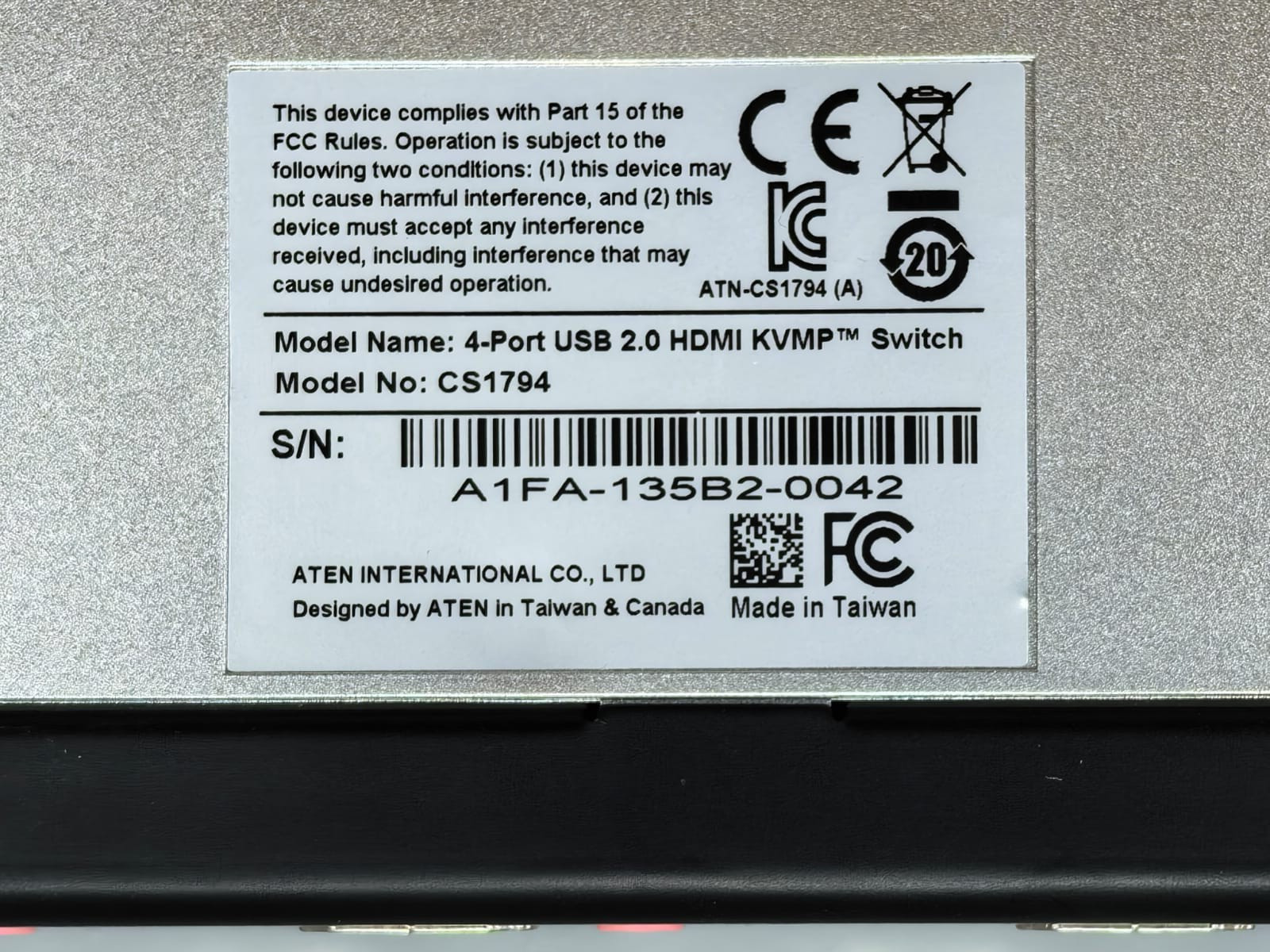 ATEN CS1794 ATEN CS1794 4-PORT USB 2.0 CUBIQ HDMI KVMP SWITCH 6
