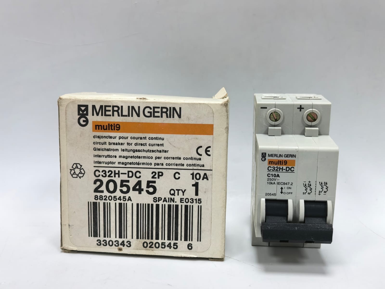 MERLIN GERIN 20545 MULTI9 C32H-DC CIRCUIT BREAKER