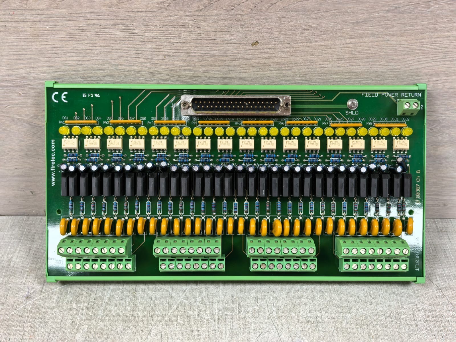 FIRELEC INT-DI32-ISO48AC-ST 1F10389 REV FC INDUSTRIAL INTERFACE BOARD