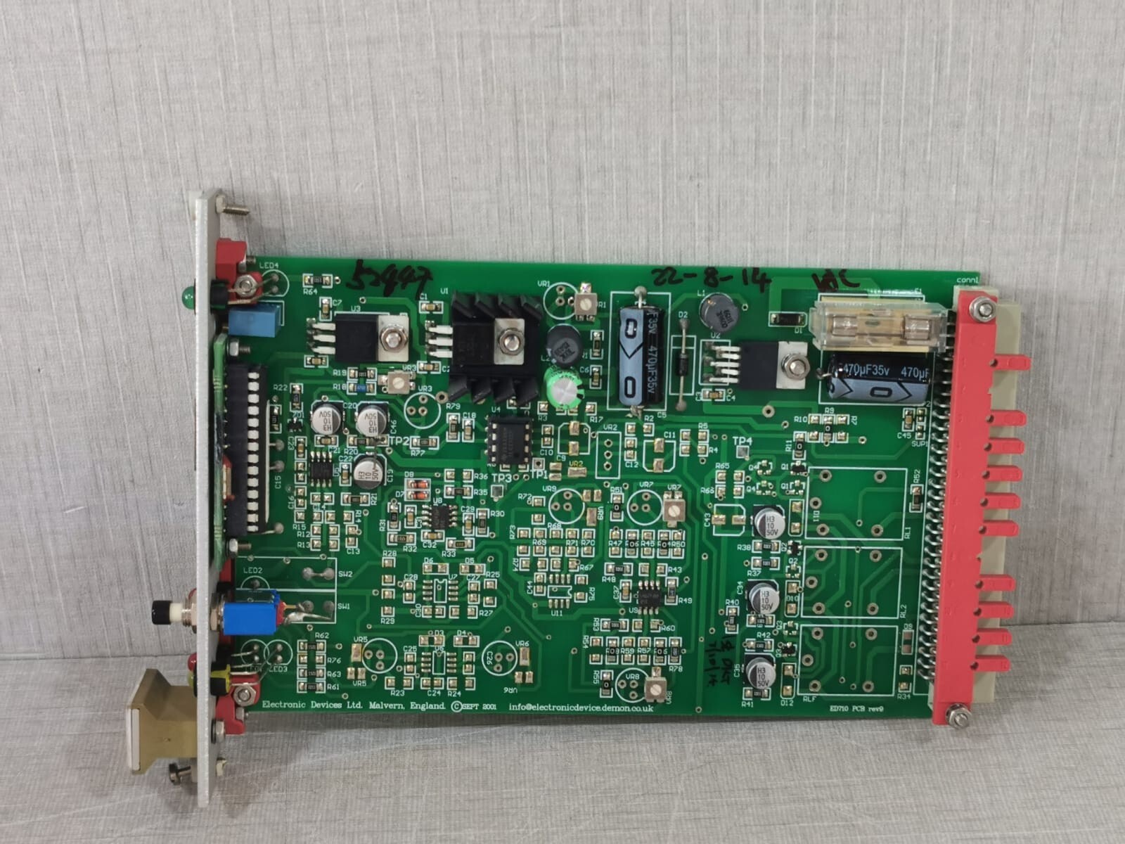 ELECTRONIC DEVICES ED 710 ELECTRONIC DEVICES ED 710 H2S REV 9 PCB BOARD 3