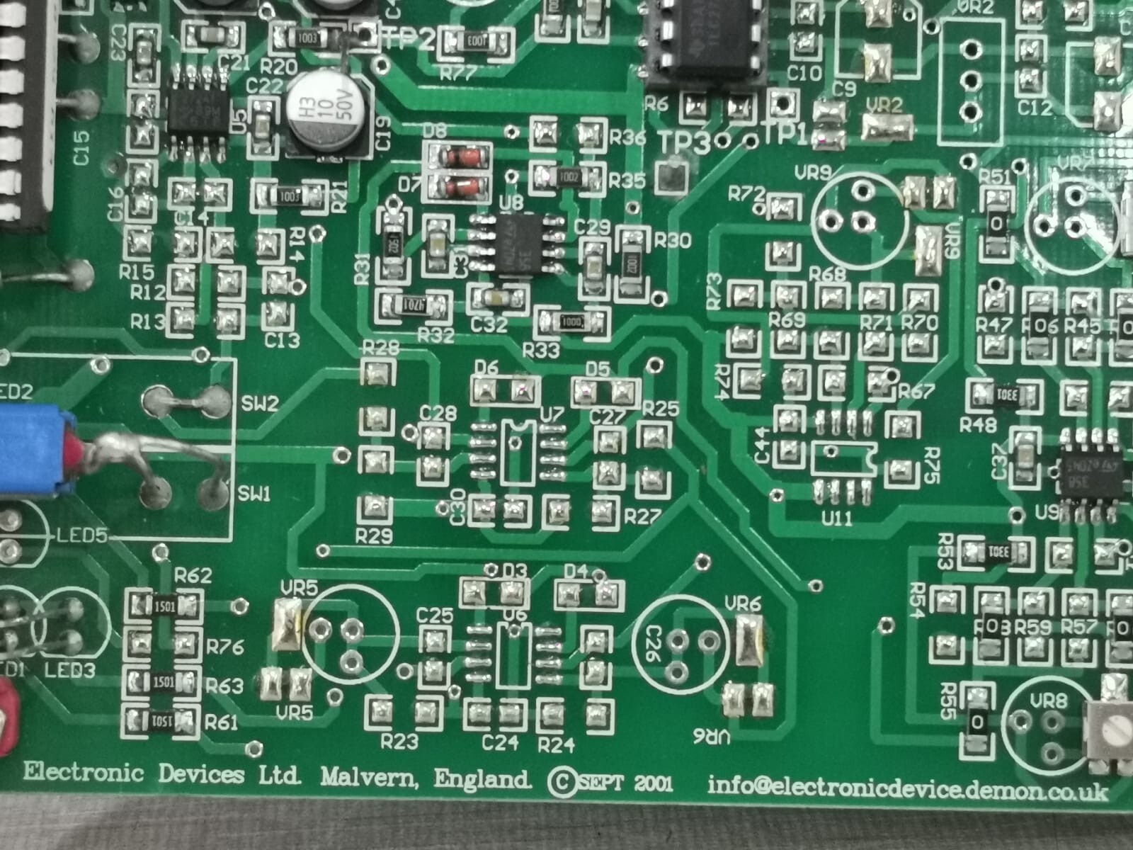 ELECTRONIC DEVICES ED 710 ELECTRONIC DEVICES ED 710 H2S REV 9 PCB BOARD 4
