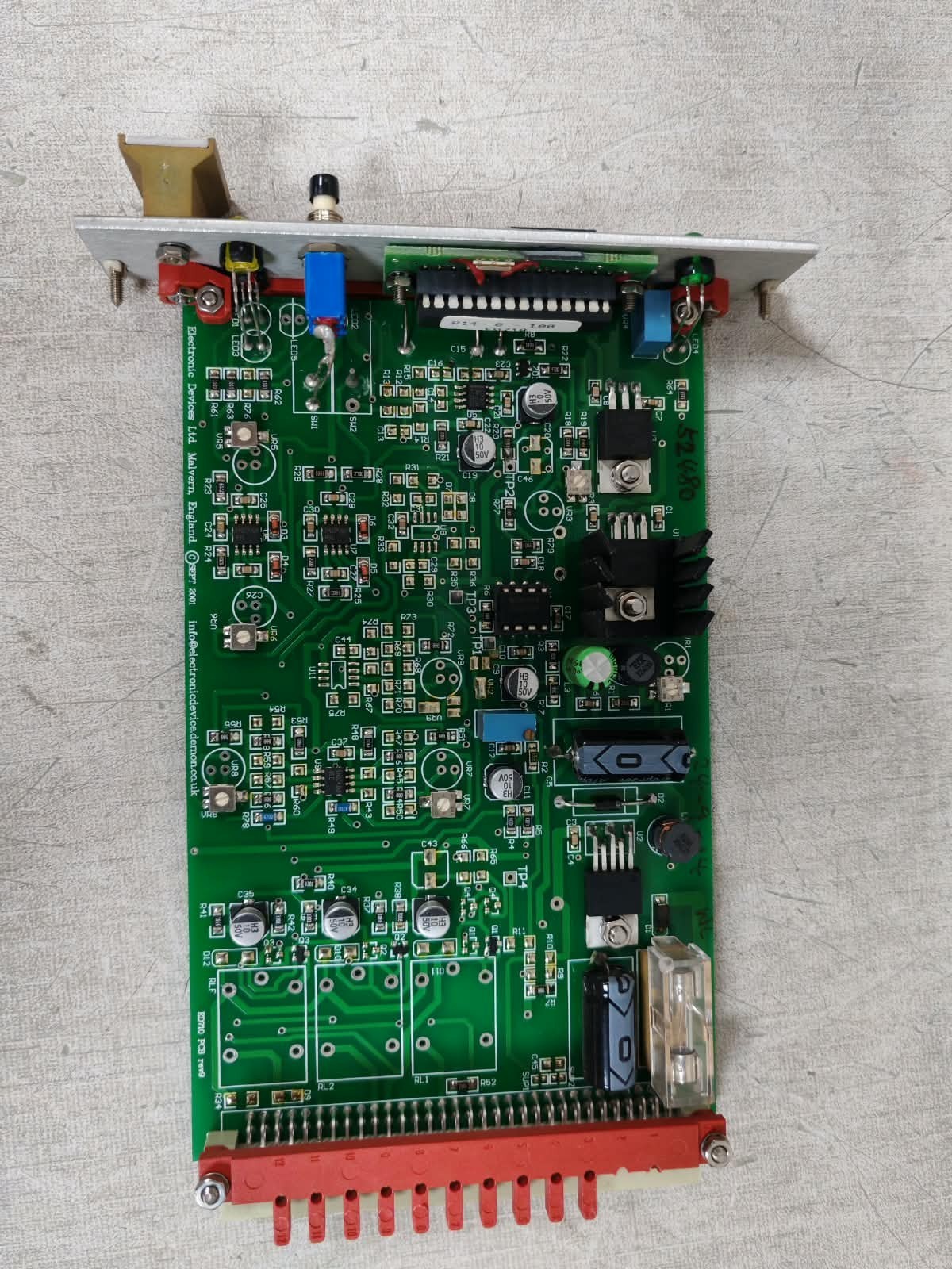 ELECTRONIC DEVICES ED 710 ELECTRONIC DEVICES ED 710 HYC REV 9 PCB BOARD 2