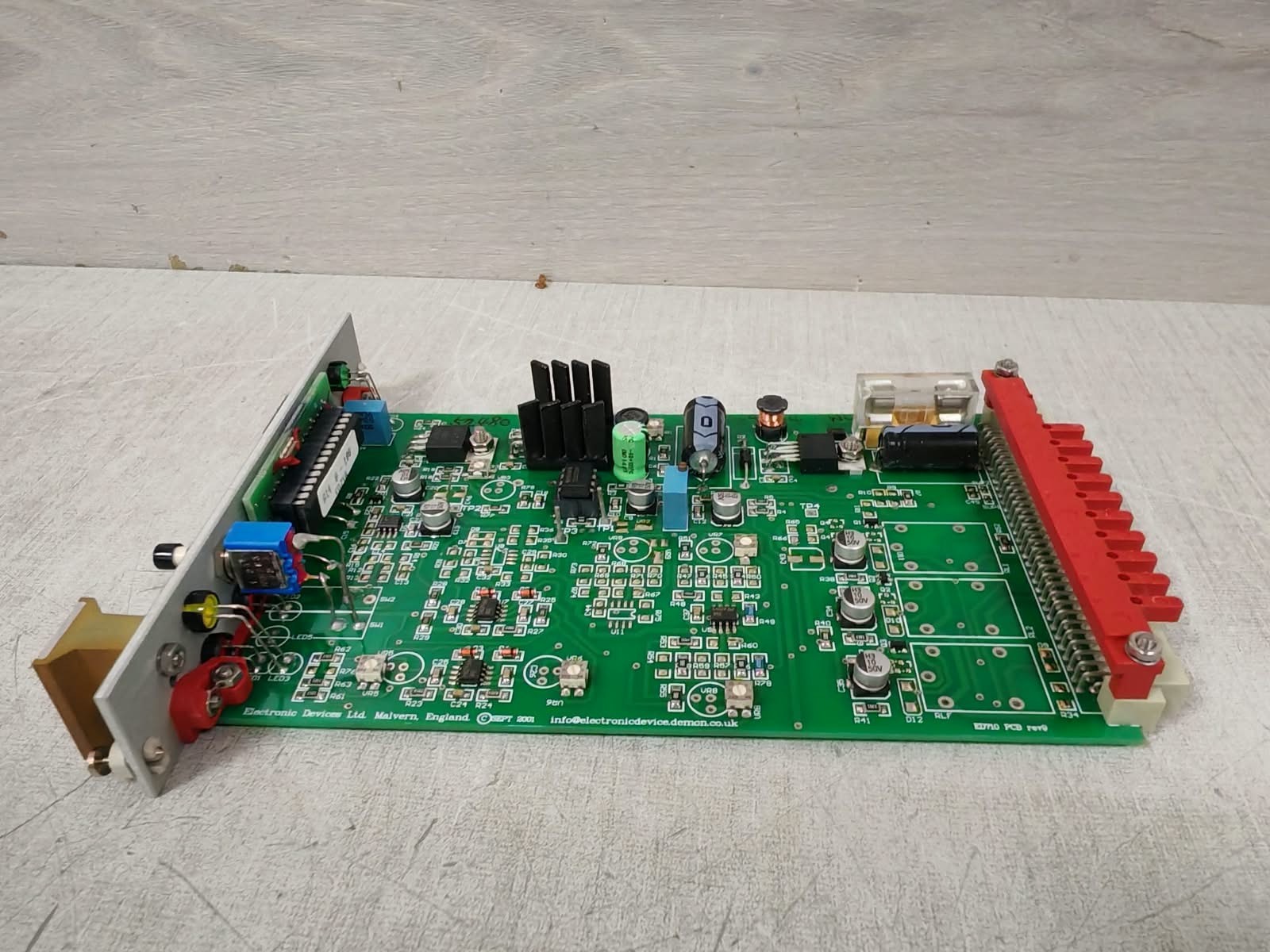 ELECTRONIC DEVICES ED 710 ELECTRONIC DEVICES ED 710 HYC REV 9 PCB BOARD 7