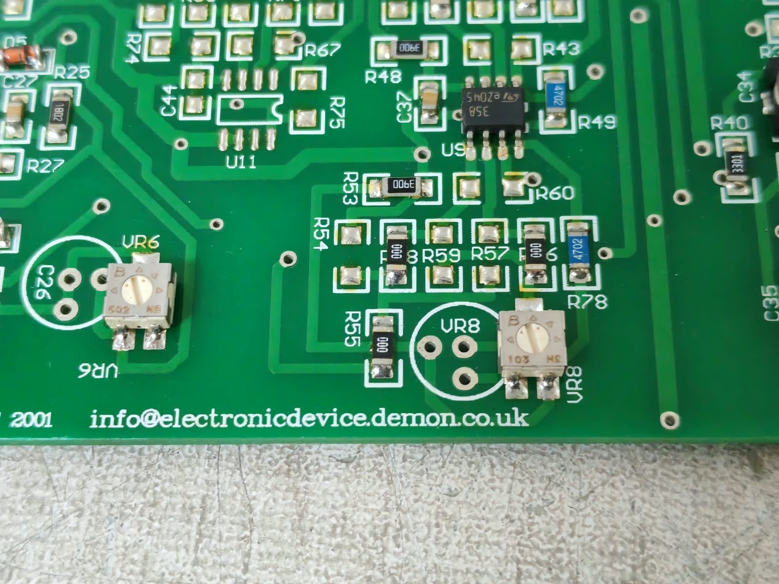 ELECTRONIC DEVICES ED 710 ELECTRONIC DEVICES ED 710 HYC REV 9 PCB BOARD 9