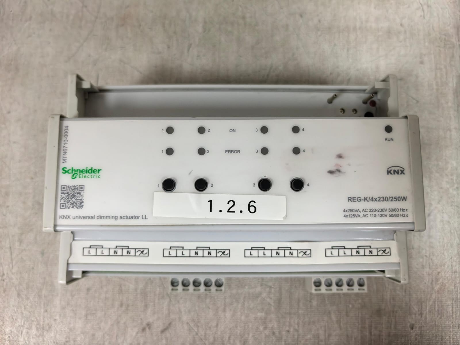 Schneider Electric MTN6710-0004 SCHNEIDER ELECTRIC MTN6710-0004 KNX UNIVERSAL DIMMING ACTUATOR LL 4