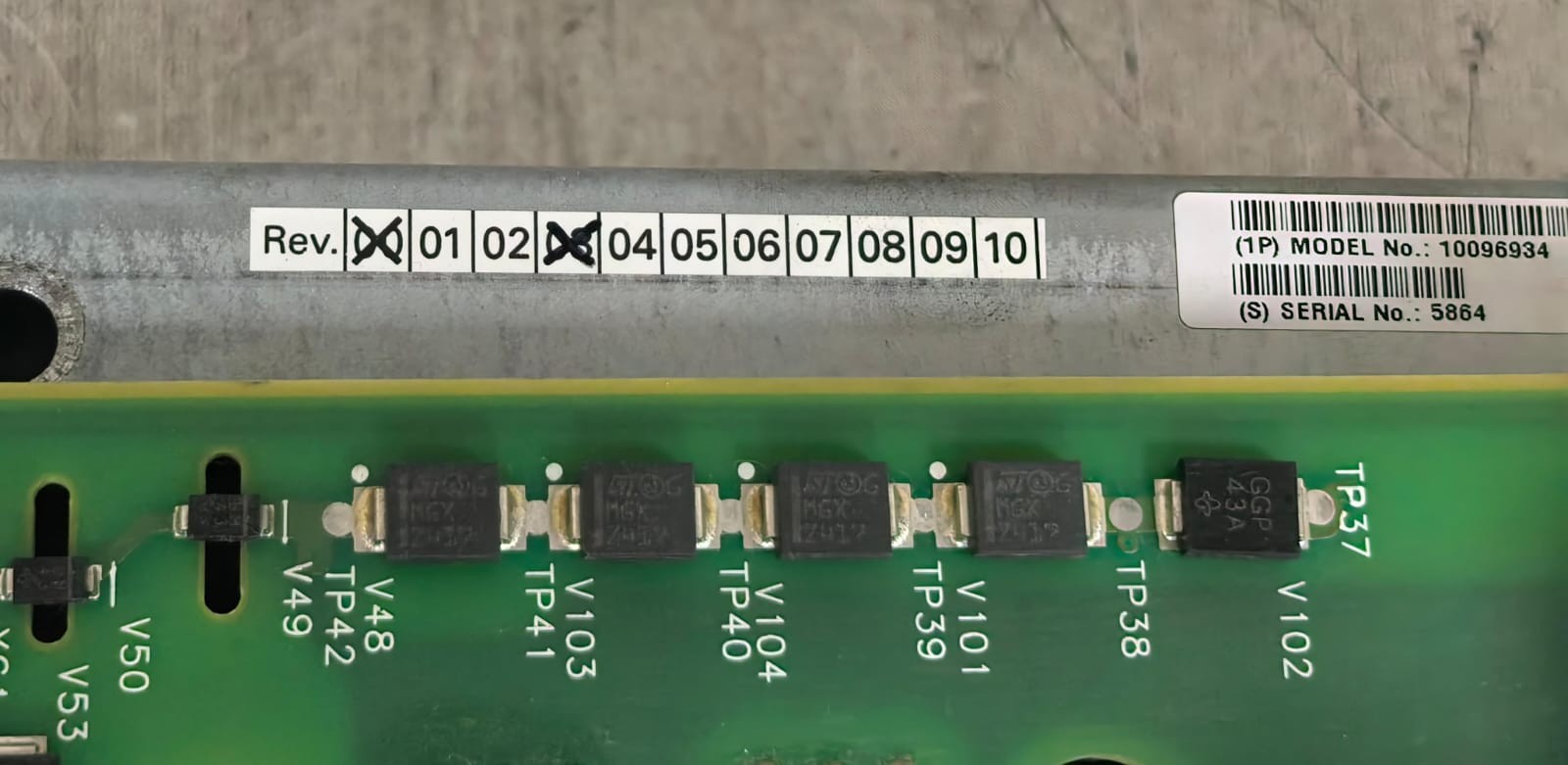 Siemens 10096932 / 10096934 / 10096937 / OP 2 COP6 / X2329 D510 E3 REV.07 SIEMENS 10096932 / 10096934 / 10096937 / OP 2 COP6 / X2329 D510 E3 REV.07 BOARD 5