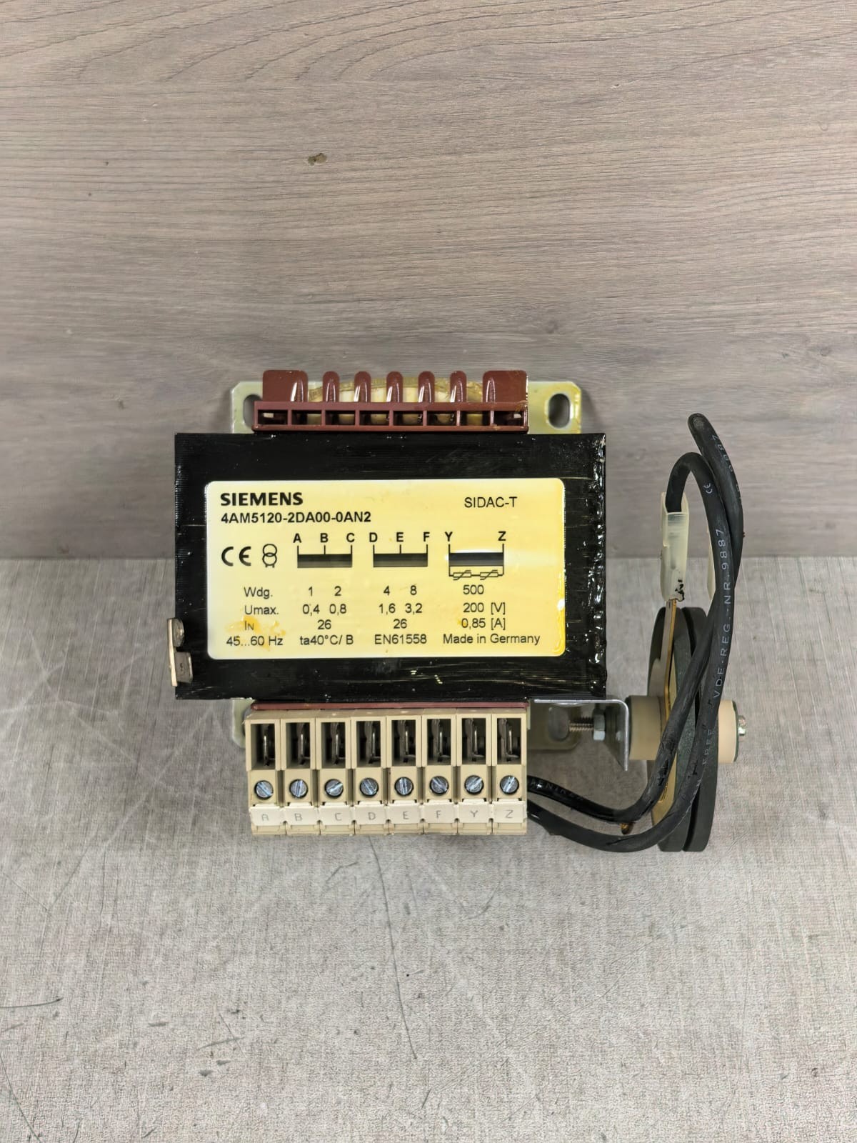 Siemens SIDAC-T 4AM5120-2DA00-0AN2 SIEMENS SIDAC-T 4AM5120-2DA00-0AN2 TRANSFORMER 1