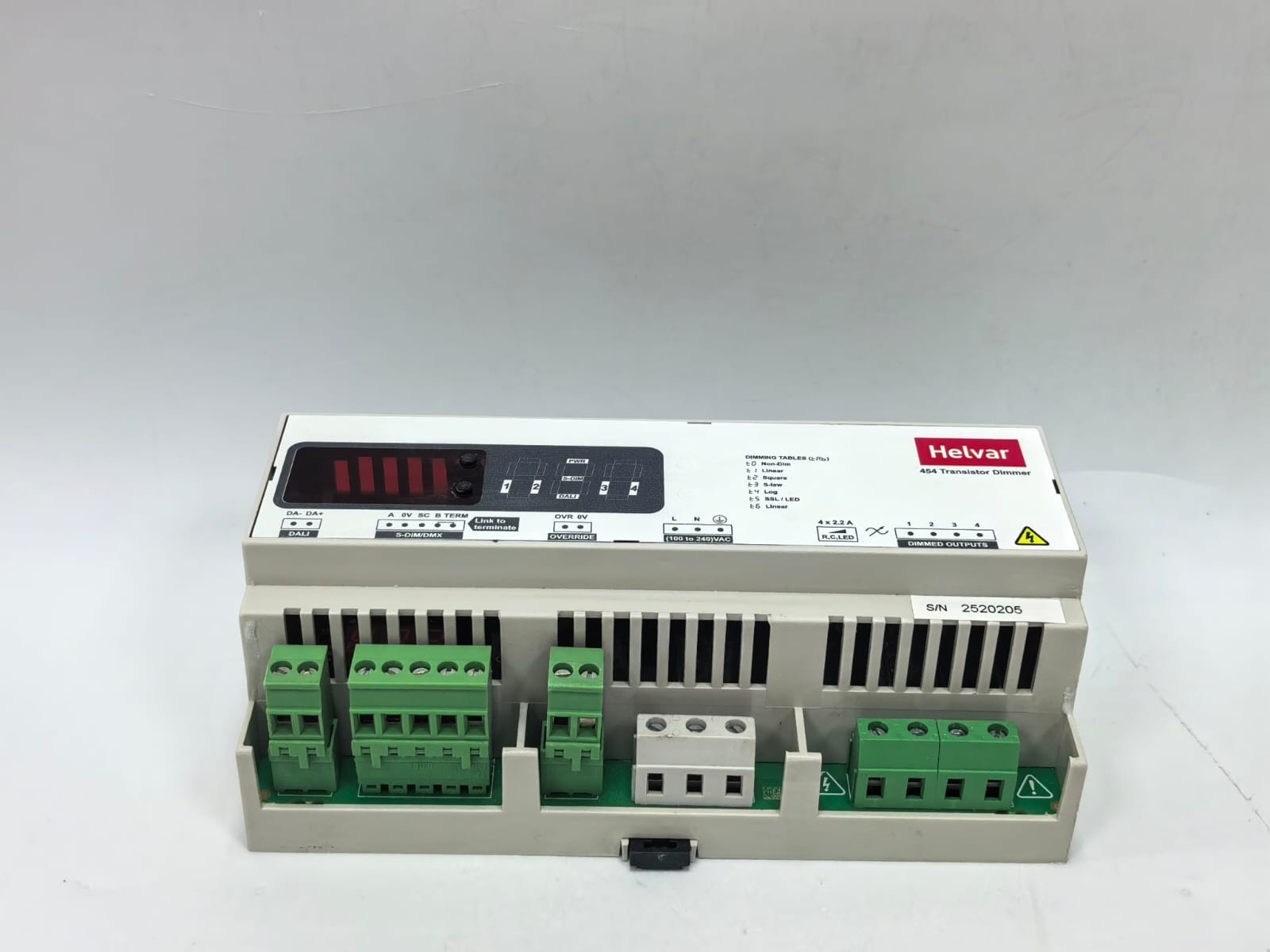 HELVAR 454 HELVAR 454 TRANSISTOR DIMMER S/W V2.40 REV.8 2