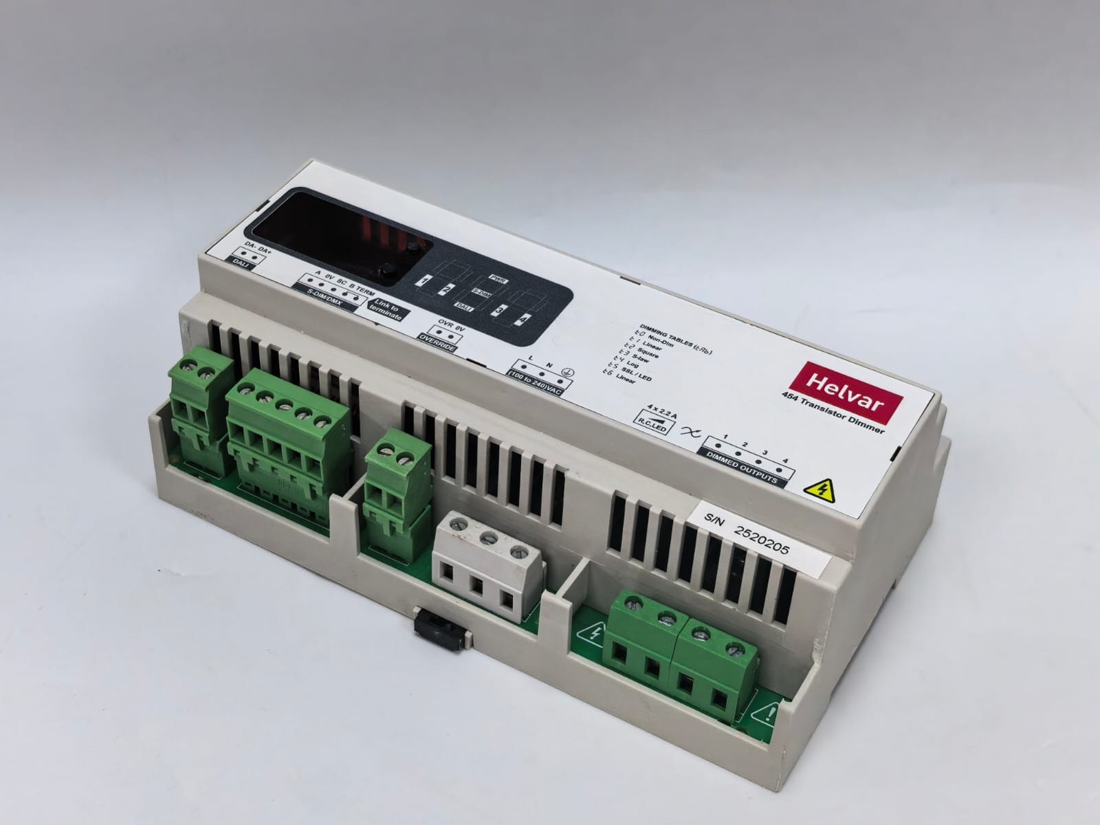 HELVAR 454 HELVAR 454 TRANSISTOR DIMMER S/W V2.40 REV.8 8