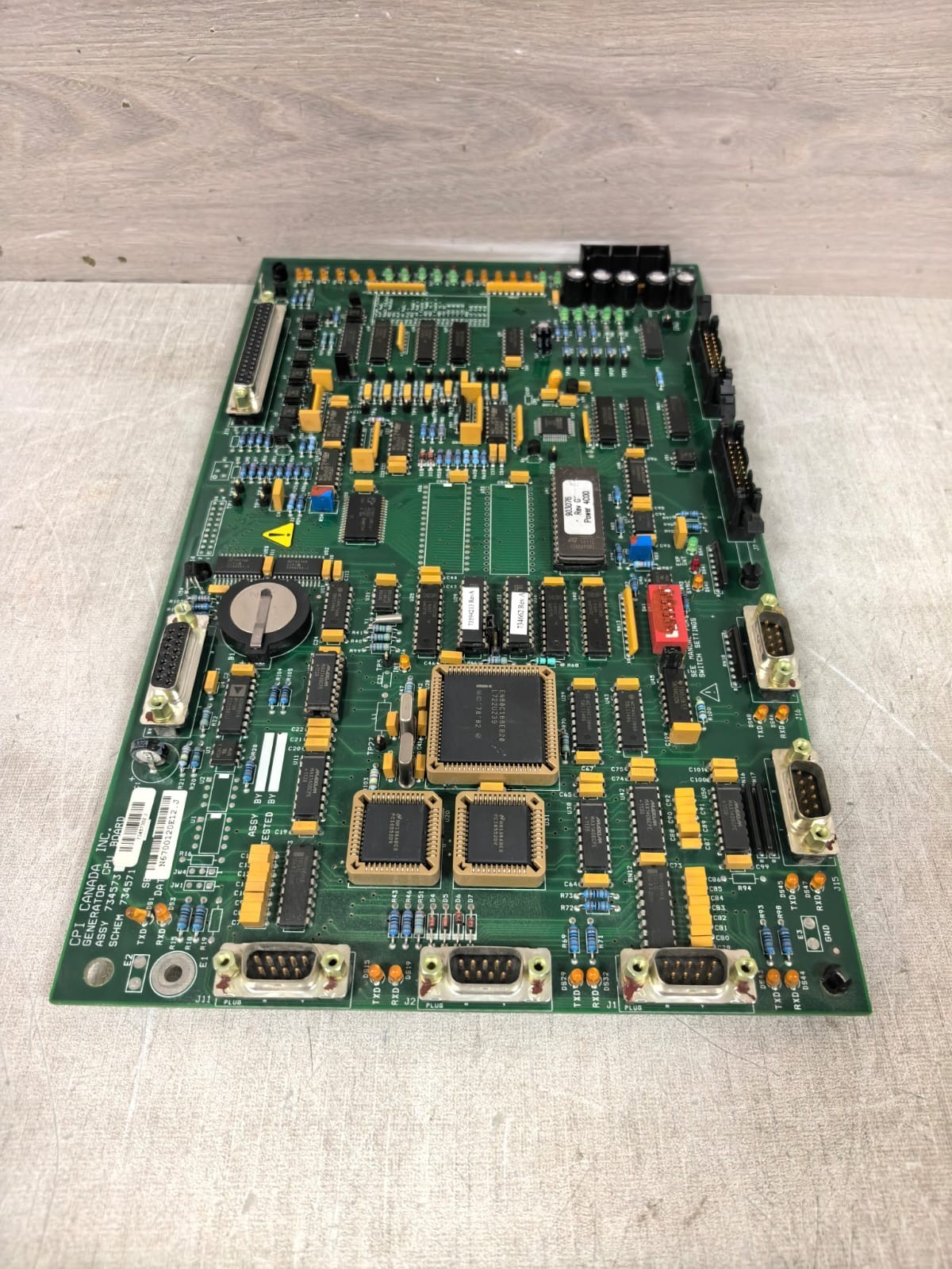 CPI CANADA INC. 734573 CPI CANADA INC. 734573 GENERATOR CPU BOARD 10