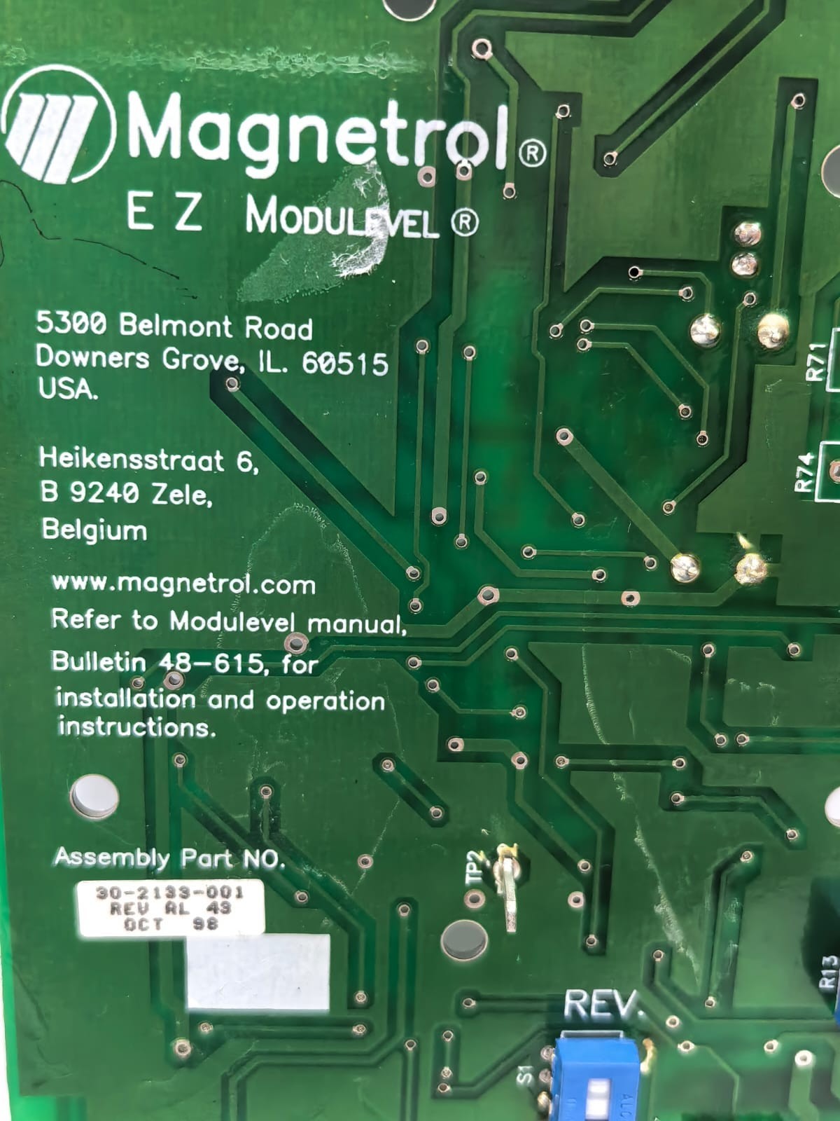 Magnetrol 30-2133-001 MAGNETROL 30-2133-001 REV.AL 43 EZ MODULEVEL 2