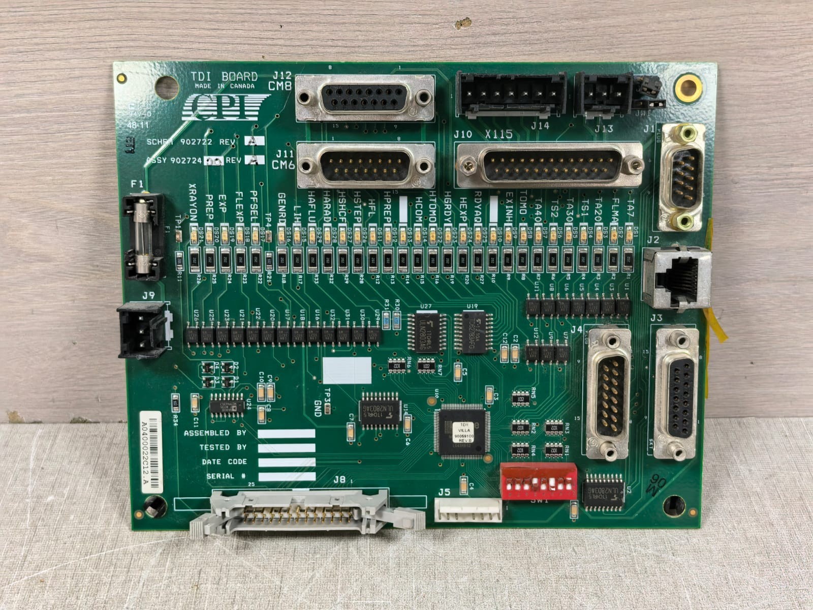 CPI 902722 REV. A 90272400 REV.A CPI 902722 REV. A 90272400 REV.A TDI BOARD 1