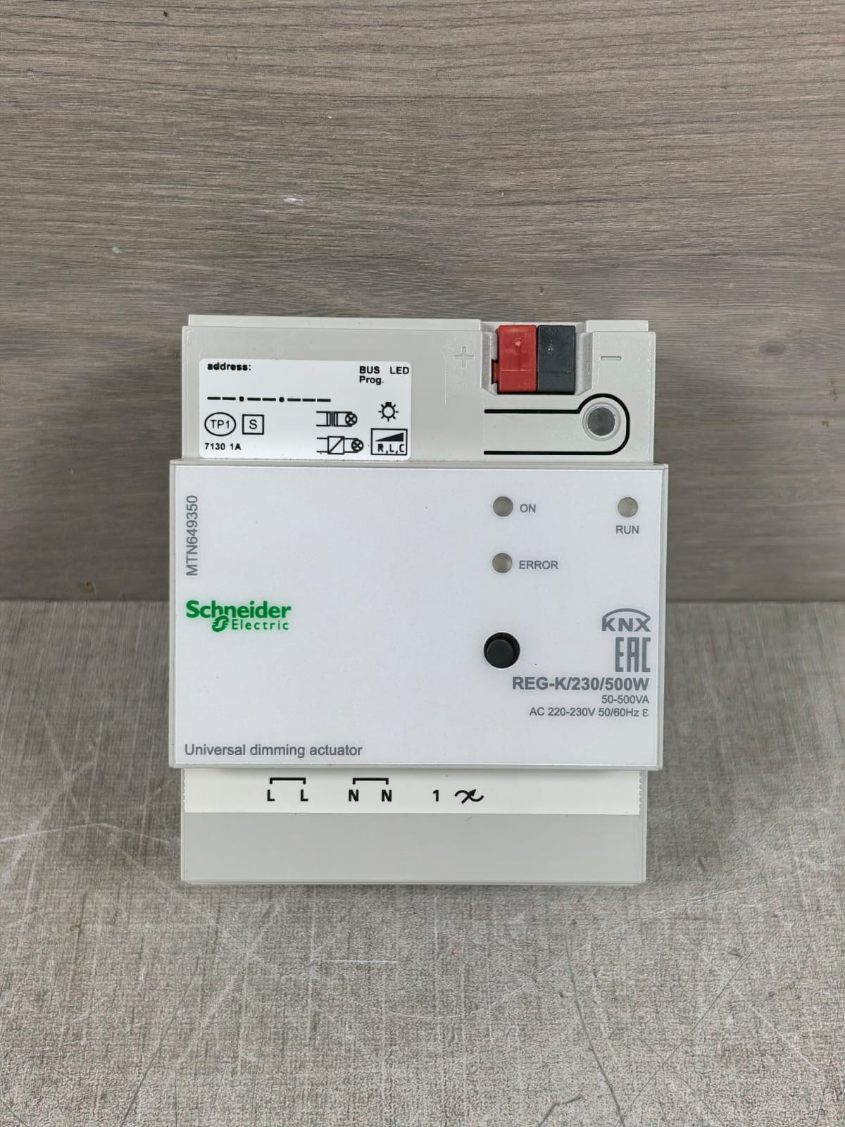 Schneider Electric MTN649350 SCHNEIDER ELECTRIC MTN649350 UNIVERSAL DIMMING ACTUATOR AC220-230V 2