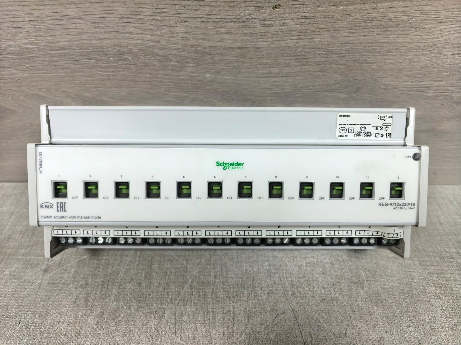 Schneider Electric MTN648493 SCHNEIDER ELECTRIC MTN648493 SWITCH ACTUATOR WITH MANUAL MODE 2