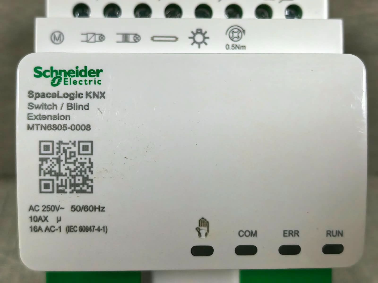 Schneider Electric MTN6805-0008 SCHNEIDER ELECTRIC MTN6805-0008 SPACELOGIC KNX SWITCH/ BLIND EXTENSION 250V 3