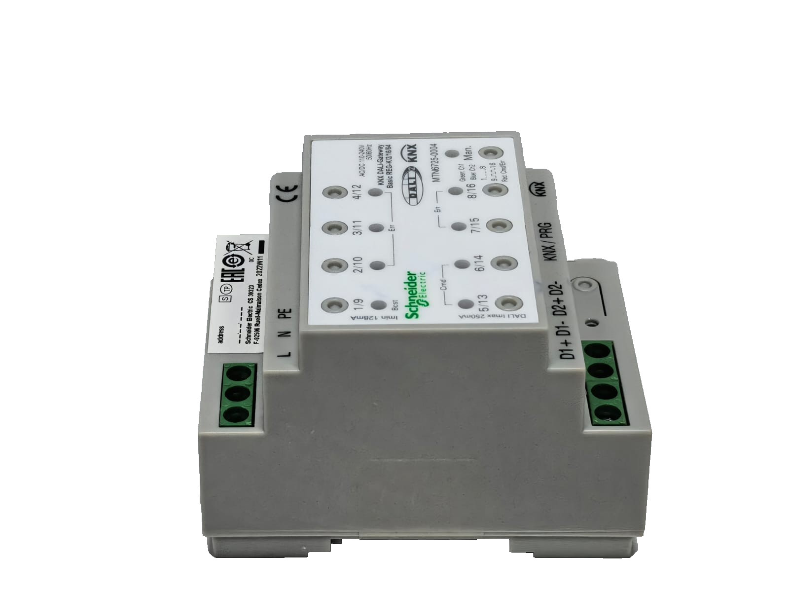 Schneider Electric MTN6725-0004 SCHNEIDER ELECTRIC MTN6725-0004 KNX DALI-GATEWAY BASIC REG-K/2/16/64 6