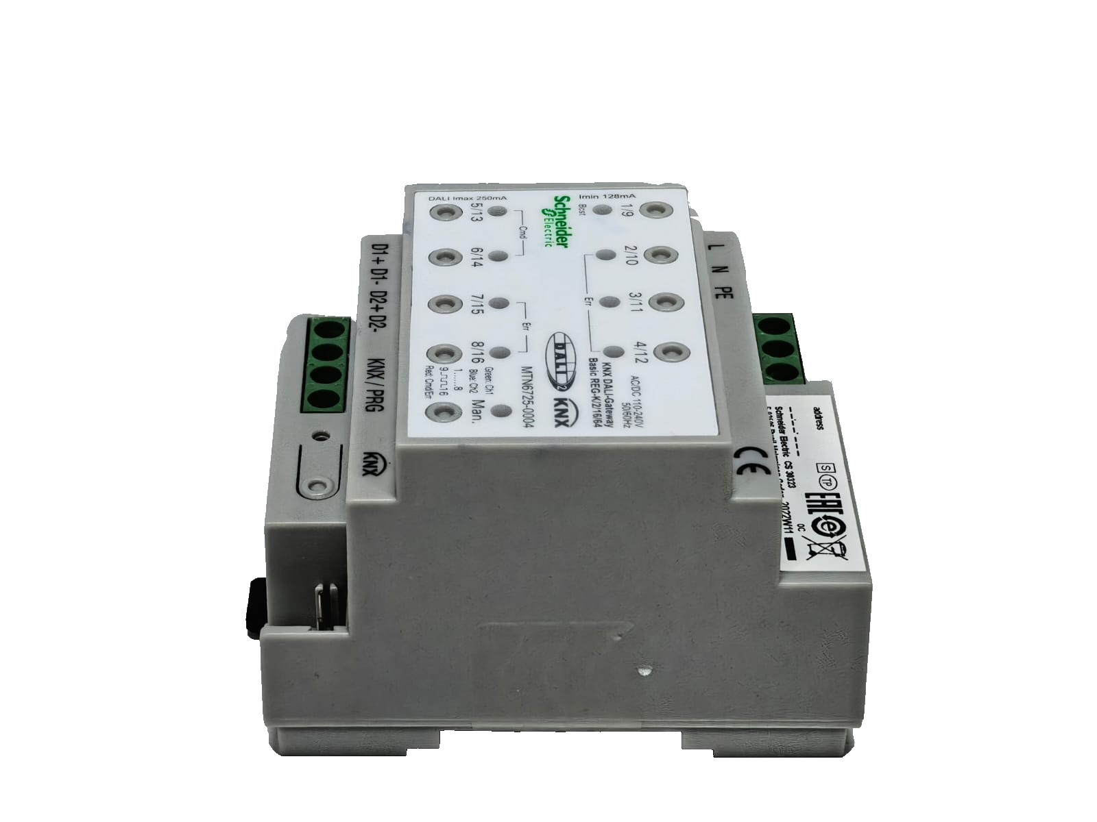 Schneider Electric MTN6725-0004 SCHNEIDER ELECTRIC MTN6725-0004 KNX DALI-GATEWAY BASIC REG-K/2/16/64 7