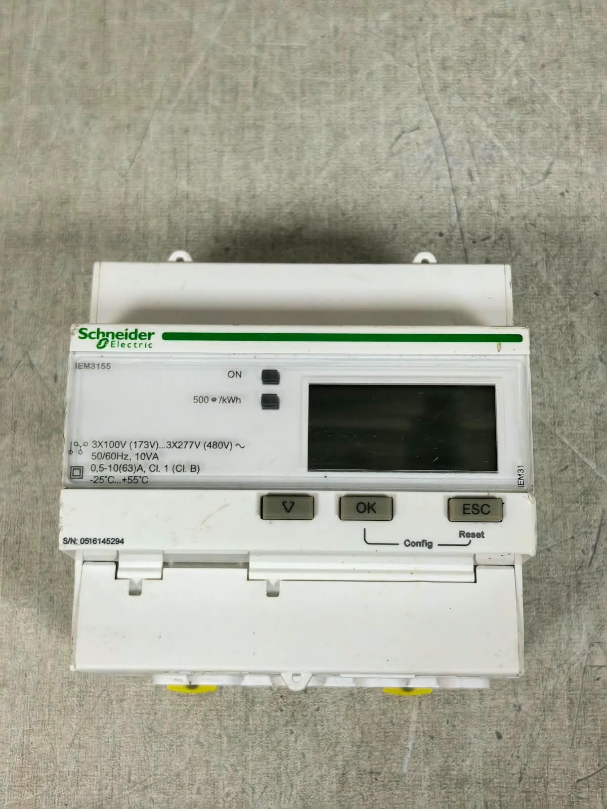 Schneider Electric A9MEM3155 / IEM3155 SCHNEIDER ELECTRIC A9MEM3155 / IEM3155 3 PHASE ENERGY METER 2