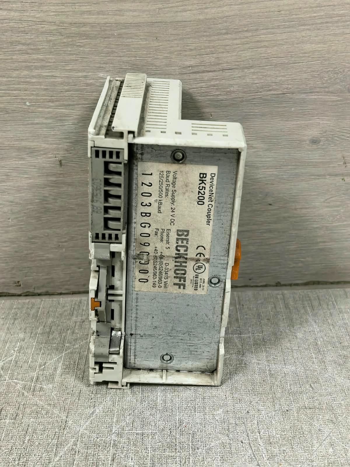 Beckhoff BK5200 BECKHOFF BK5200 DEVICENET COUPLER 24VDC 9