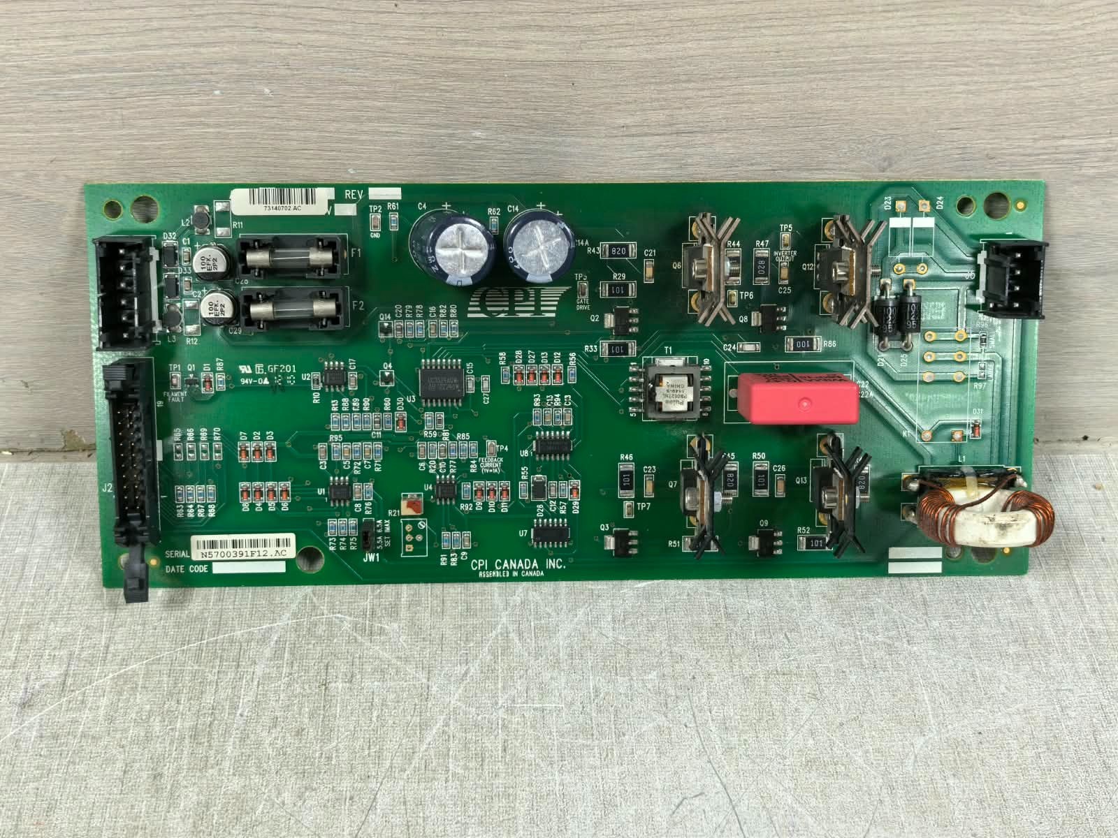 CPI 73140702 AC PWB 731406 REV.V CPI 73140702 AC PWB 731406 REV.V CIRCUIT BOARD 1