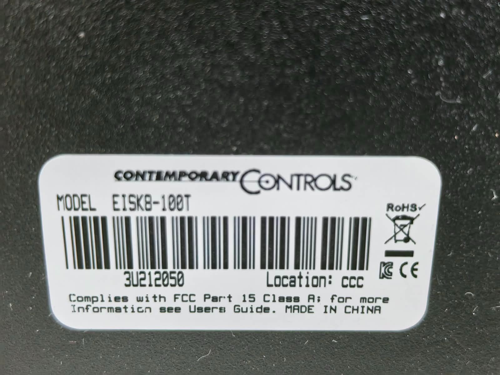 COMTEMPORARY CONTROLS EISK / EISK8-100T COMTEMPORARY CONTROLS EISK / EISK8-100T ETHERNET SWITCH 7