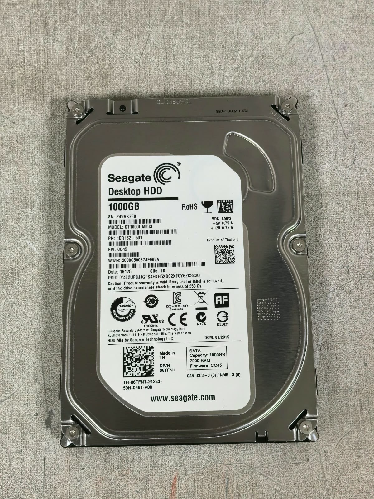 Seagate ST1000DM003 SEAGATE ST1000DM003 DESKTOP HDD 1000GB HARD DISK DRIVE 3