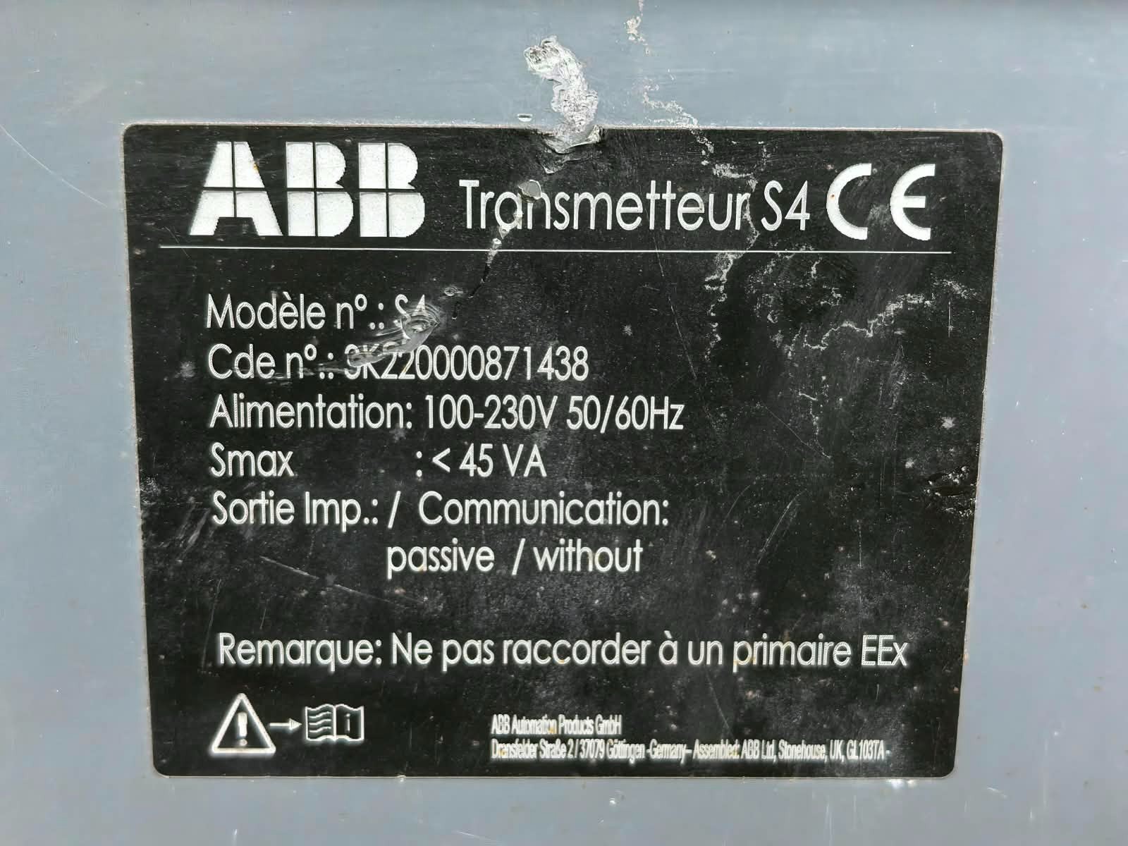 ABB FSM4000 ABB S4 FSM4000 TRANSMITTER 45VA 5